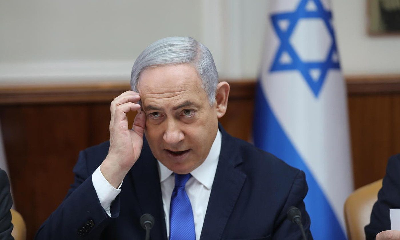 Benjamin Netanyahu, artxiboko irudi batean. ABIR SULTAN / EFE.
