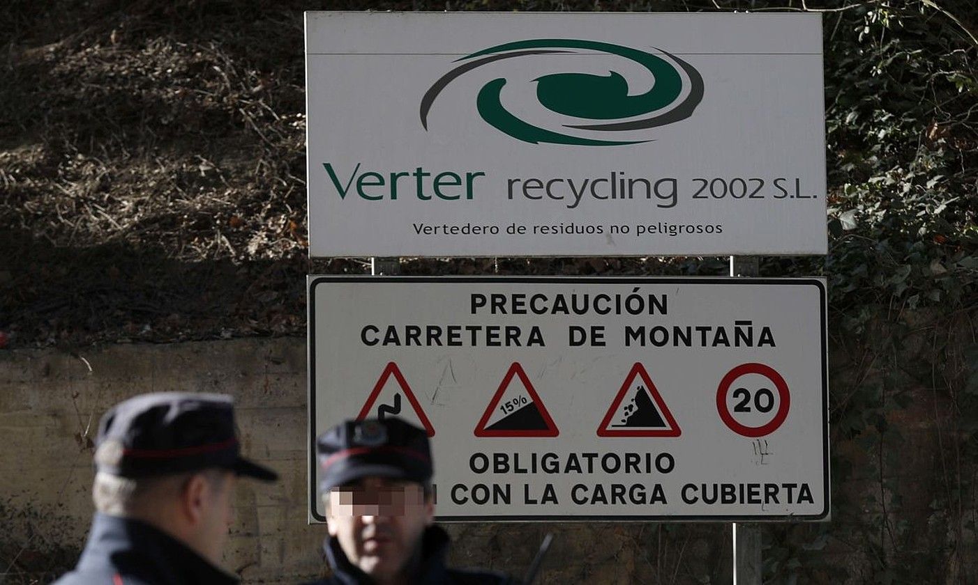 Verter Recycling enpresaren kanpoaldea. LUIS TEJIDO / EFE.