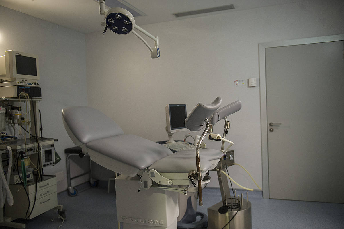 Abortuak egiteko klinika baten irudia.