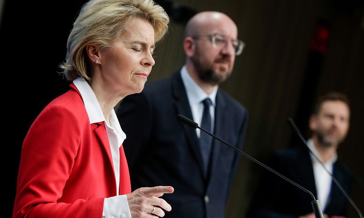 Ursula Von der Leyen, Europako Batzordeko presidentea. S. LECOCQ / EFE.