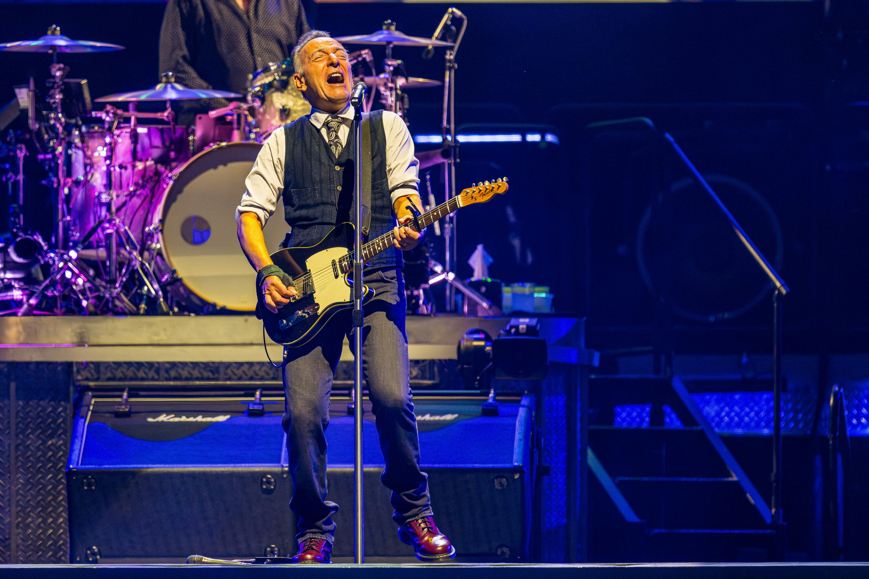 Bruce Springsteen, aurten Suedian emandako kontzertu batean. MAGNUS LEJHALL / EFE