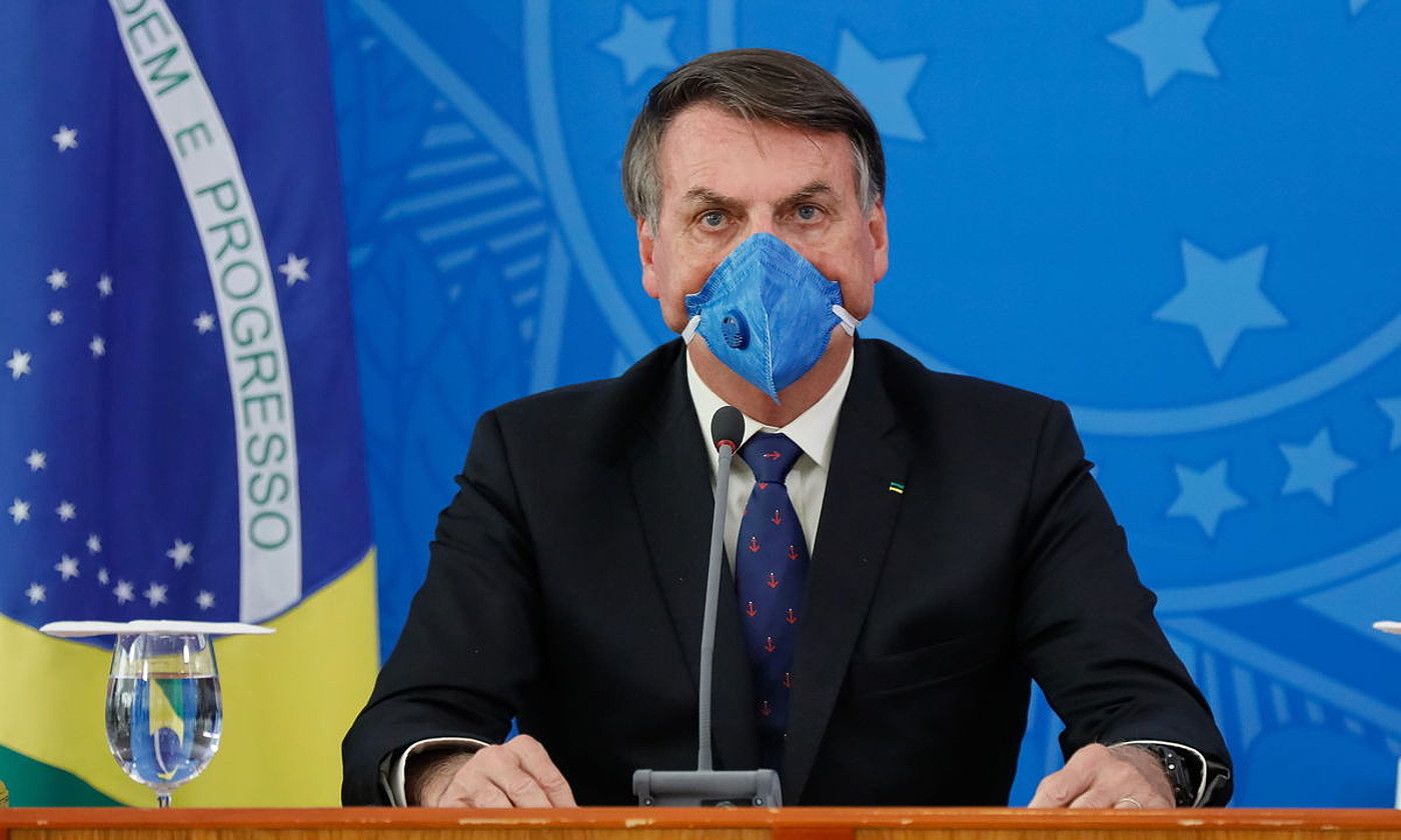 Jair Bolsonaro Brasilgo presidentea. ISAC NOBREGA / EFE.