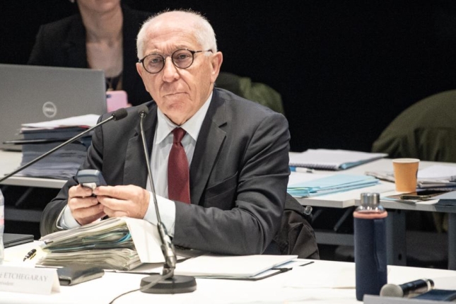 Jean Rene Etxegarai, Euskal Hirigune Elkargoko batzarrean. PATXI BELTZAIZ