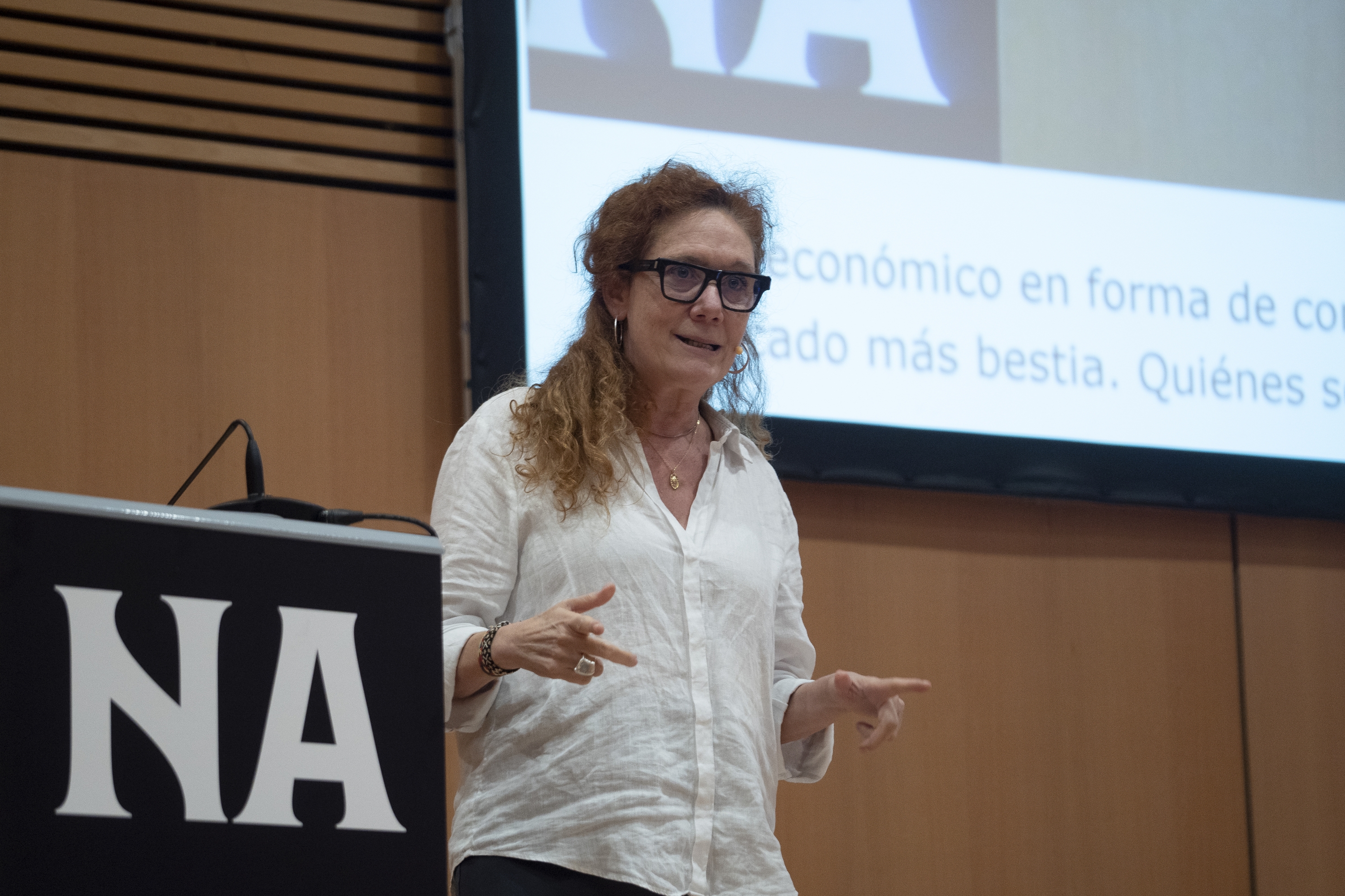 Cristina Fallaras hilabete hasieran, Iruñean. IÑIGO URIZ / FOKU