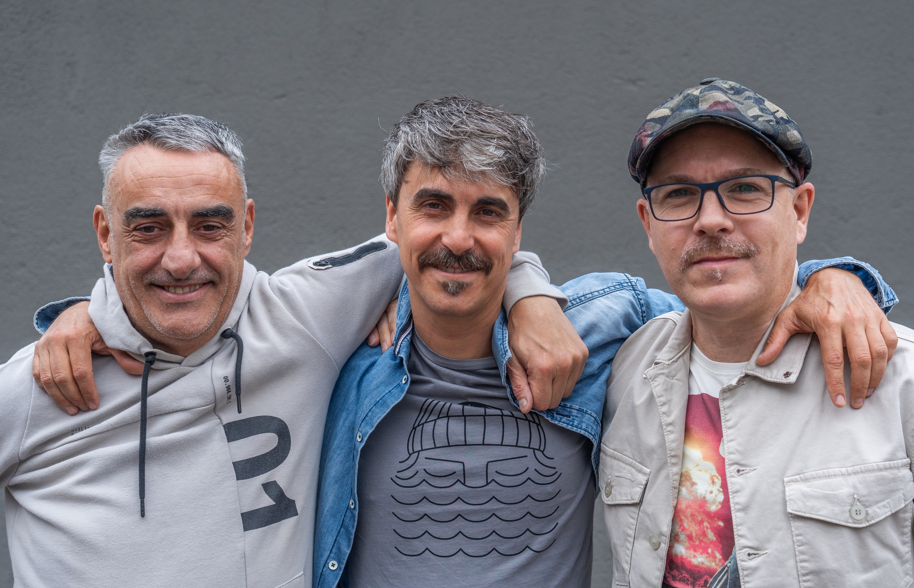 Gatibu taldea: Alex Sardui, Gaizka Salazar eta Haimar Arejita. ANDONI CANELLADA / FOKU