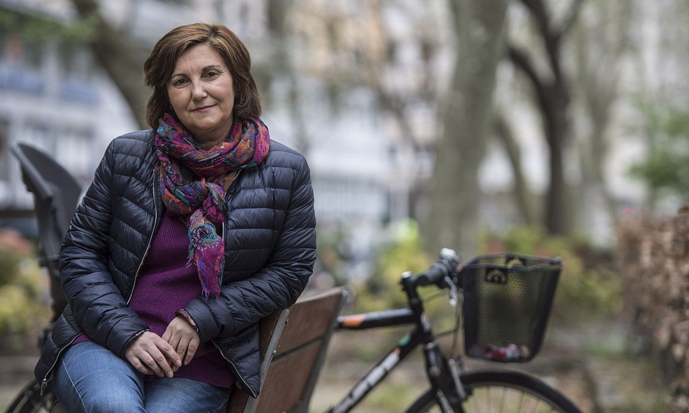 Pilar Garrido EAEko Ahal Dugu-ko idazkari nagusia izateko hautagaia, iazko apirilean, Donostian. JAGOBA MANTEROLA / FOKU. Pilar Garrido EAEko Ahal Dugu-ko idazkari nagusia izateko hautagaia, iazko apirilean, Donostian. JAGOBA MANTEROLA / FOKU.