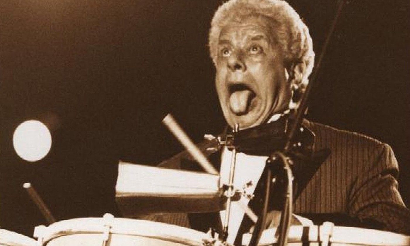 Tito Puente perkusioaren maisua izan zen. BERRIA.