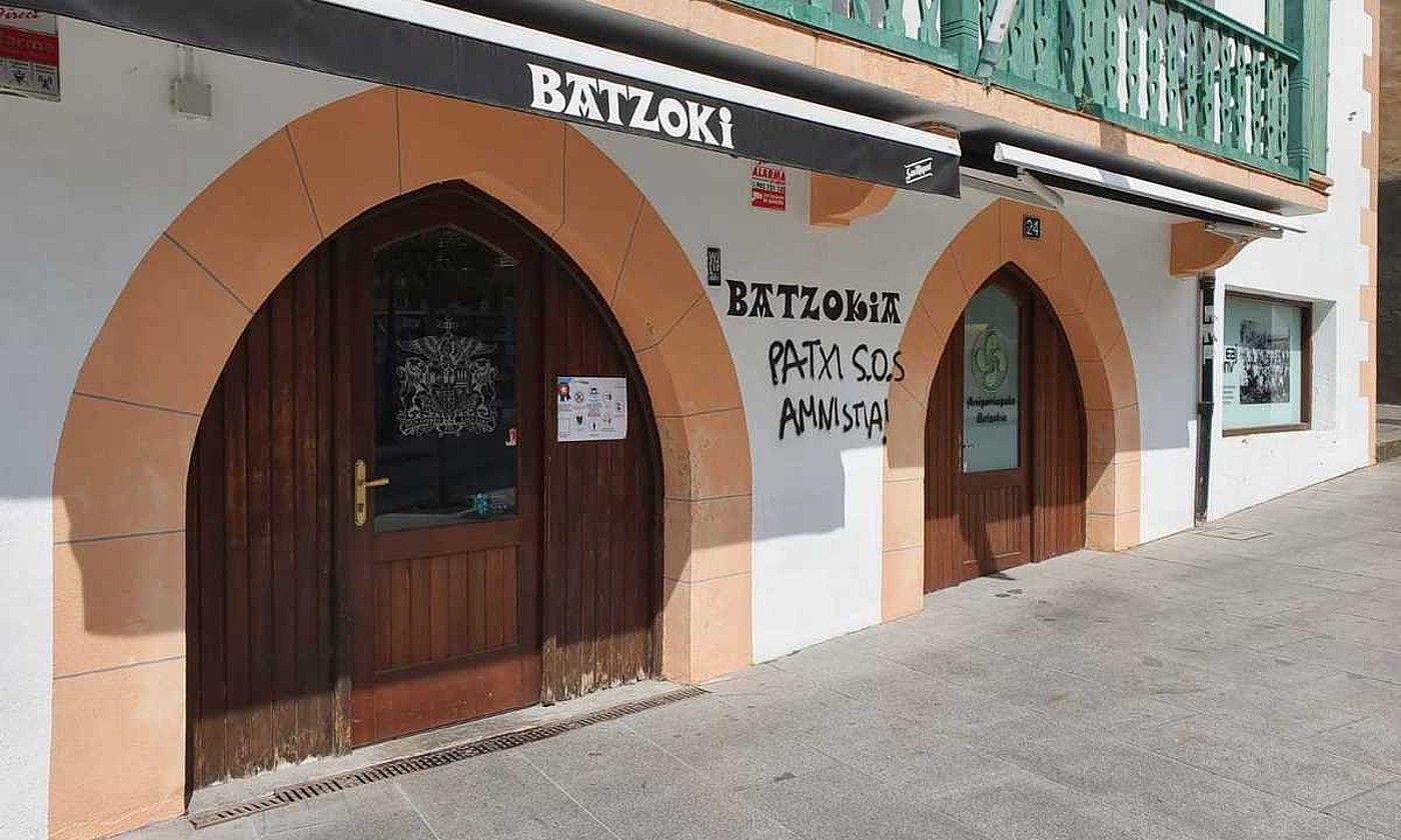 Arrigorriako batzokia, atzo. EAJ.