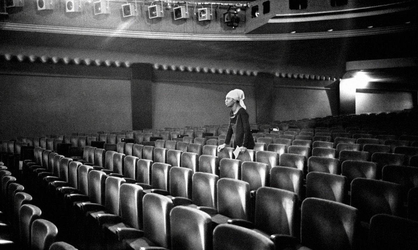 Nina Simone Parisko Olympia aretoan, 1969an. BERRIA. Nina Simone Parisko Olympia aretoan, 1969an. BERRIA.