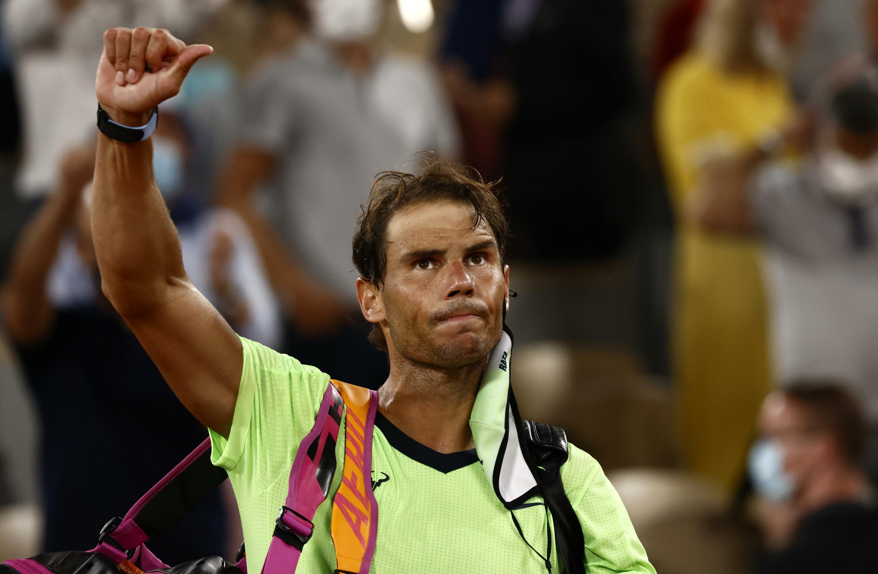 Rafa Nadal, artxiboko irudi batean. YOAN VALAT