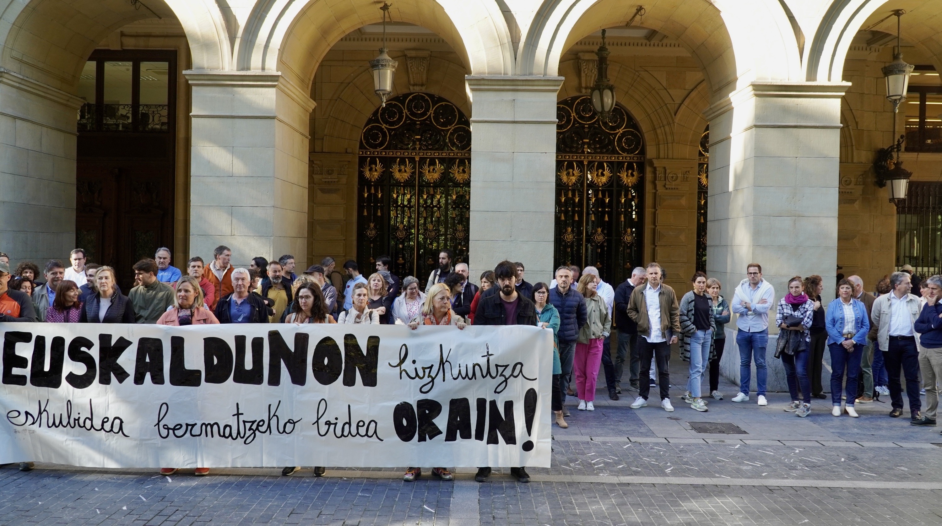 Langileen protesta, gaur. ANDONI CANELLADA / FOKU