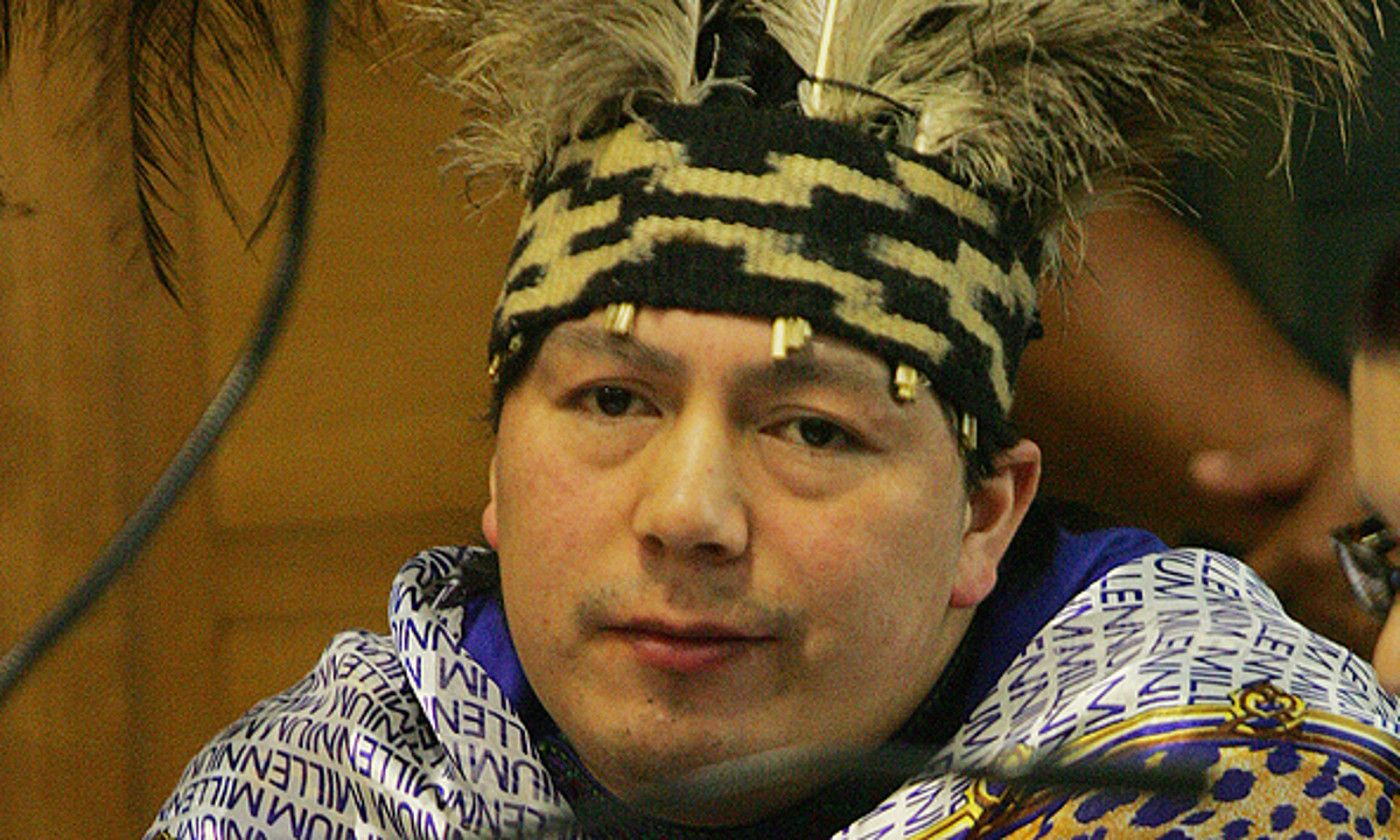 Celestino Cordova, gose greban dagoen buruzagi espiritual maputxea. PUBLICACIONREFRACTARIO.