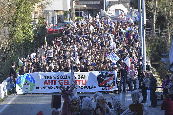 Manifestariak, gaur, Altsasun. IDOIA ZABALETA - FOKU