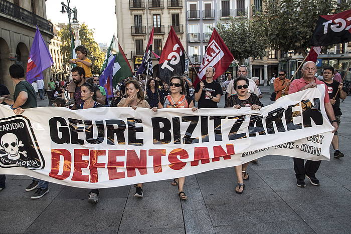 Lan heriotzen aurkako mobilizazio bat, iaz. JAGOBA MANTEROLA, FOKU Lan heriotzen aurkako mobilizazio bat, iaz. JAGOBA MANTEROLA, FOKU