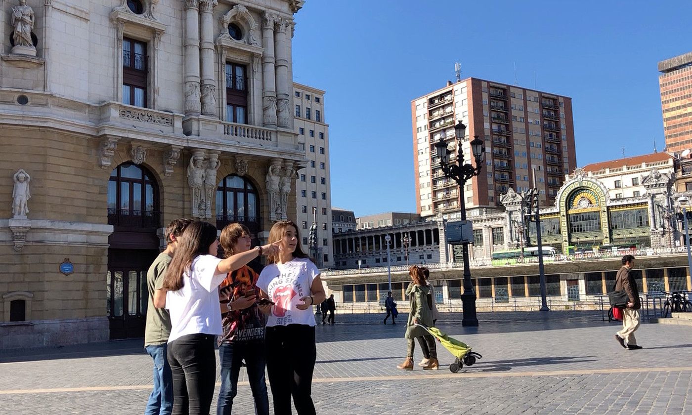 Fermin Iriarte. Doako ihes jokoa sortu du Iruñerako, aurretik sortu zuen ibilbide turistikoan oinarriturik. IÑIGO URIZ / @FOKU.