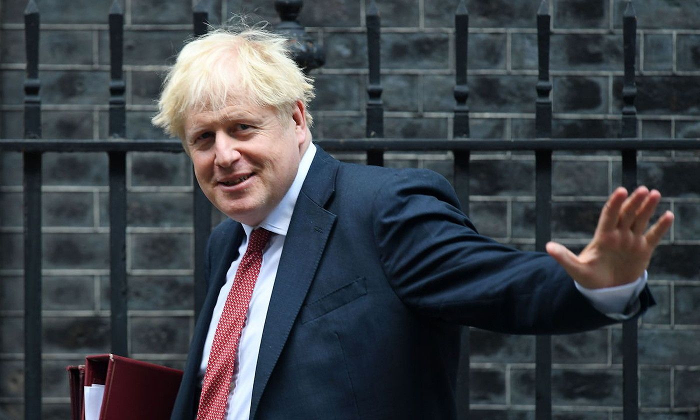 Trantsizio epea abenduan amaituko da. Hortik aurrerako harremana ari dira negoziatzen Erresuma Batua eta Europako Batasuna. Irudian, Boris Johnson. ANDY RAIN / EFE.