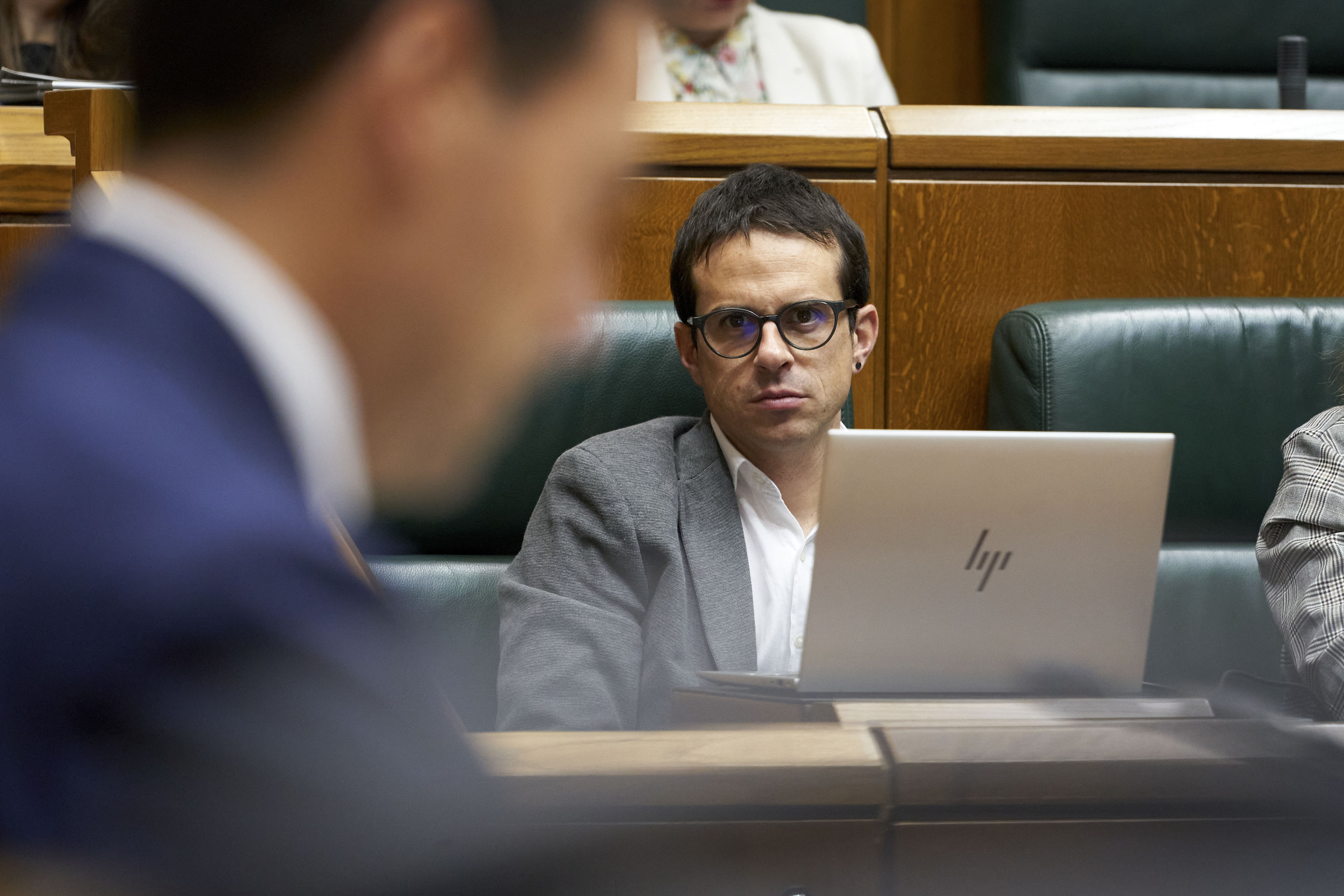 Otxandiano, Pradalesi so, Eusko Legebiltzarrean. L. RICO / EFE