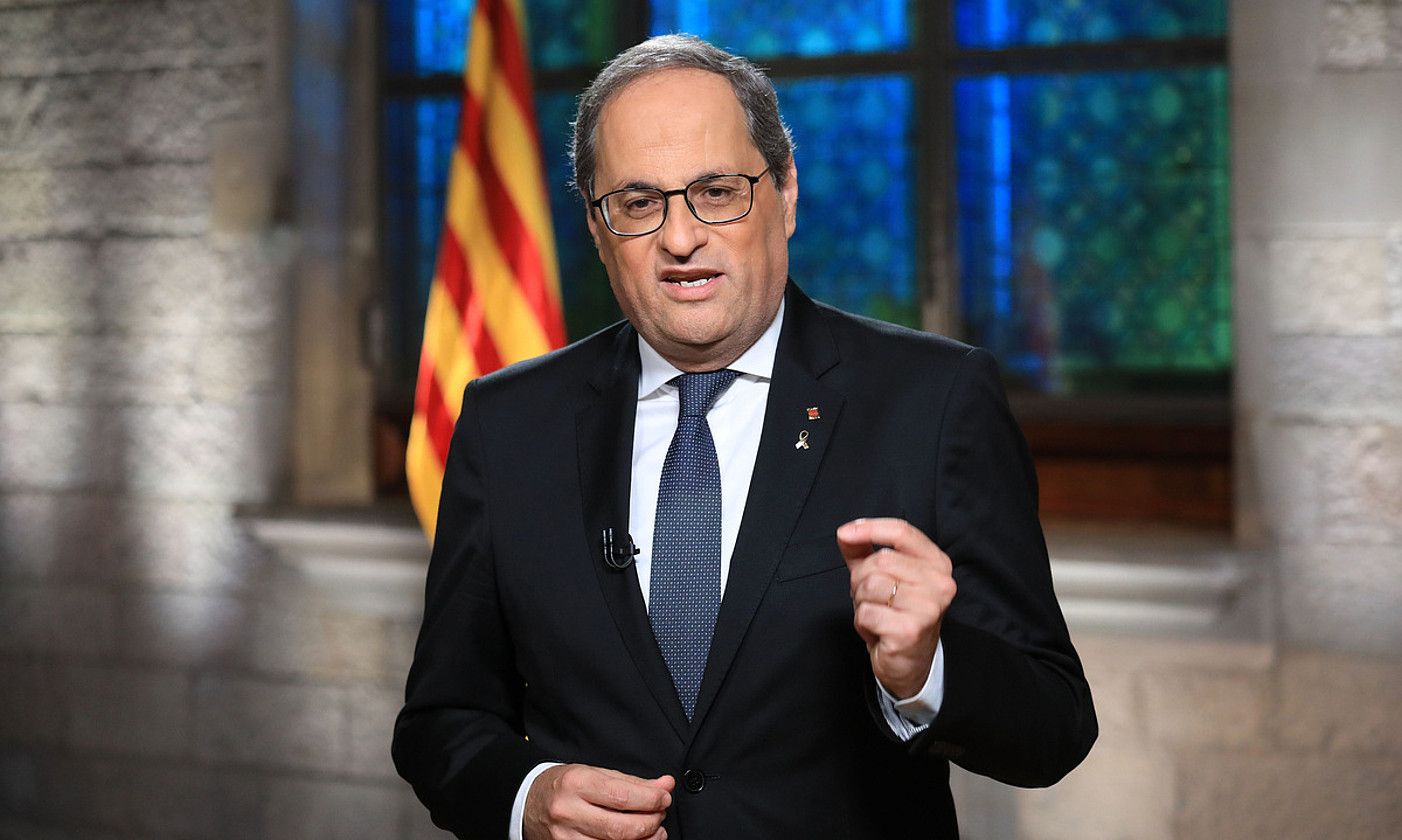 Quim Torra, Generalitateko presidentea. JORDI BEDMAR. Quim Torra, Generalitateko presidentea. JORDI BEDMAR.