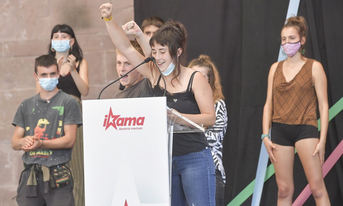 Ikasleen aurkezpena, atzo. IDOIA ZABALETA / FOKU. Ikasleen aurkezpena, atzo. IDOIA ZABALETA / FOKU.