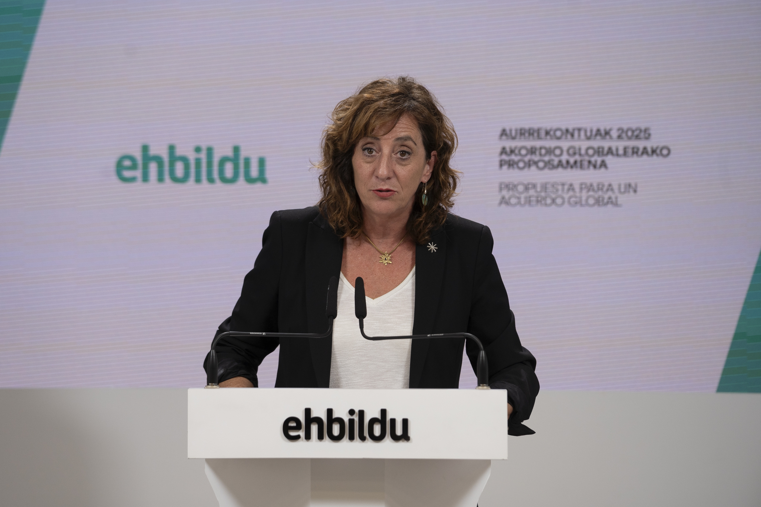 Eva Lopez de Arroiabe, EH Bilduk Arabako Batzar Nagusietan duen bozeramailea, artxiboko irudi batean. IÑIGO URIZ / FOKU