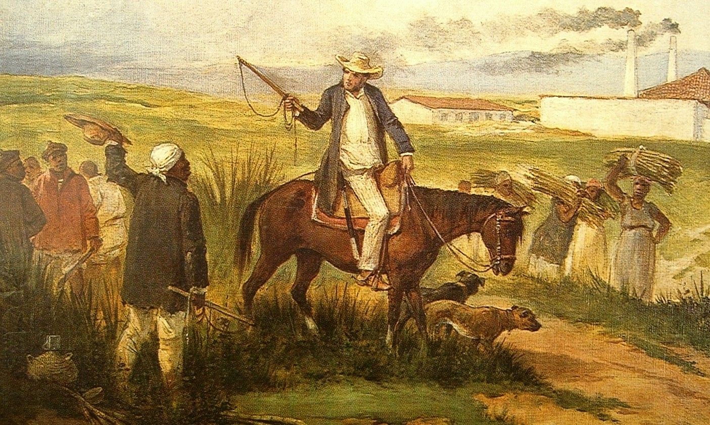 Victor Patricio Landaluze margolariaren (Bilbo, 1831 - Habana, 1889) El Mayoral olio lana. BERRIA.