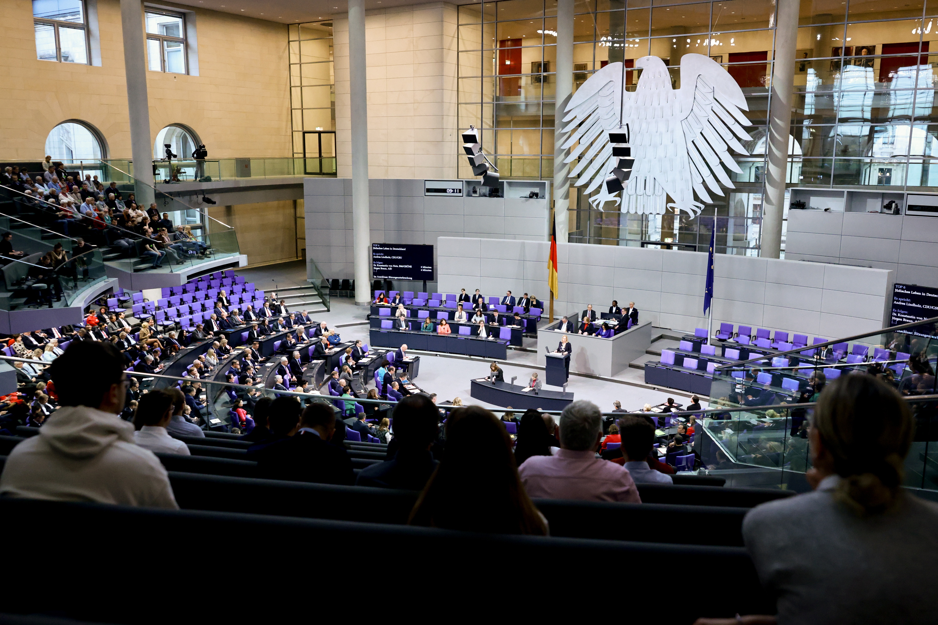 Alemaniako Parlamentua, gaur. HANNIBAL HANSCHKE / EFE