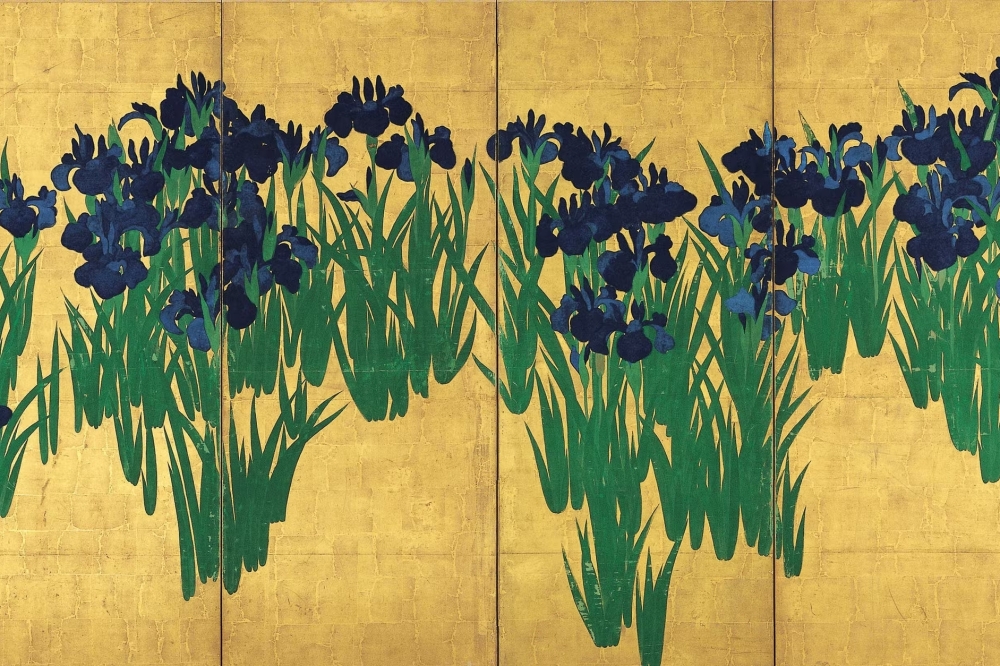 Ogata Korinren 'Lirioak' lana Ogata Korinren 'Lirioak' lana