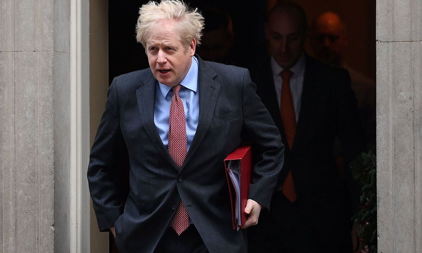 Boris Johnson Erresuma Batuko lehen ministroa, atzo, Londresen. ANDY RAIN / EFE.