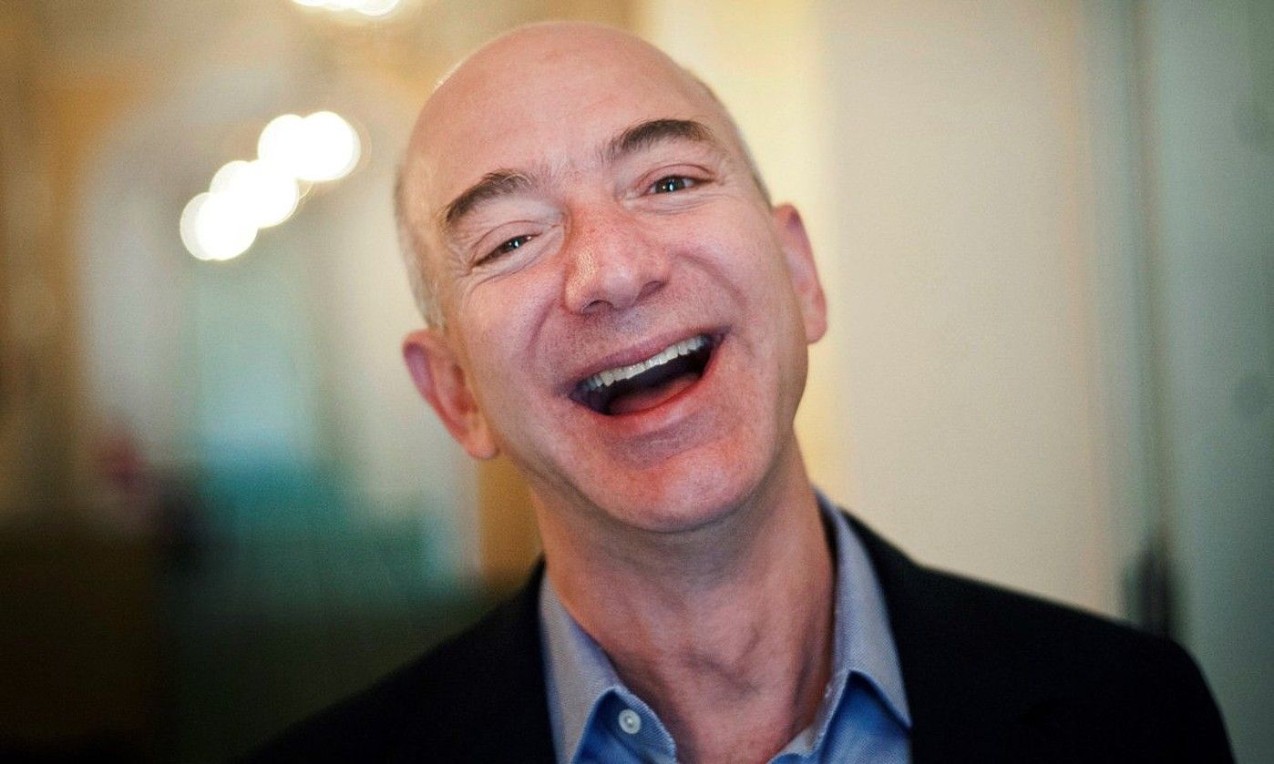 Jeff Bezos, Amazonen sortzailea eta jabe nagusia. VICTORIA BONN-MEUSER / EFE.