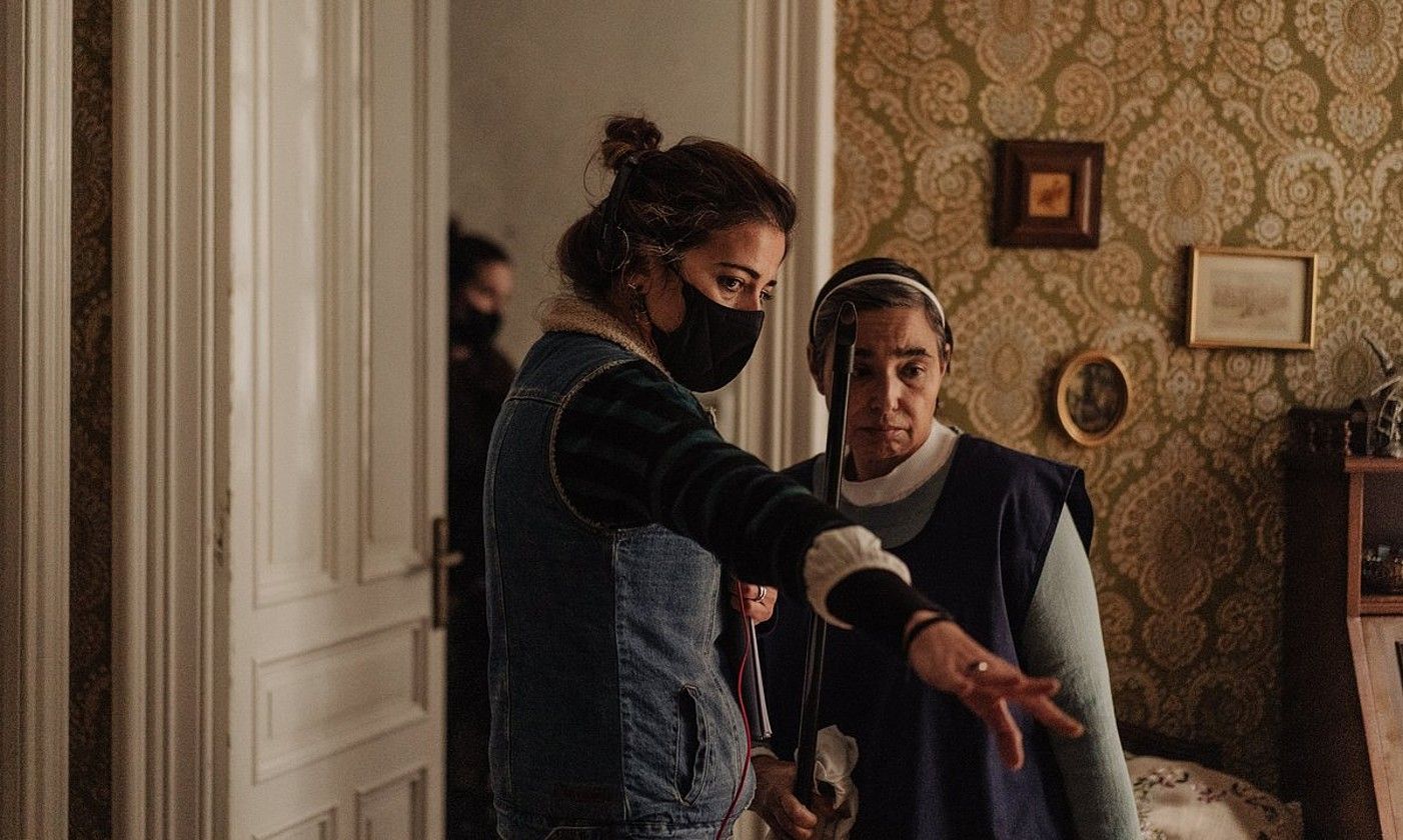 Maider Oleagaren Kinka film laburraren grabazioko irudi bat. MARTA FRESNILLO. Maider Oleagaren Kinka film laburraren grabazioko irudi bat. MARTA FRESNILLO.