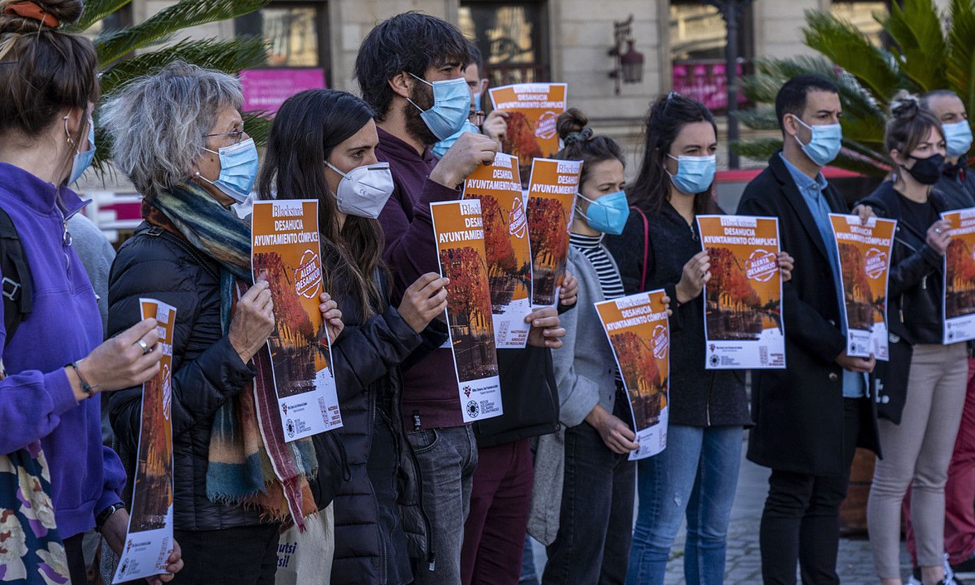 Etxegabetze baten kontrako protesta bat, Bilbon. MARISOLRAMIREZ / FOKU.