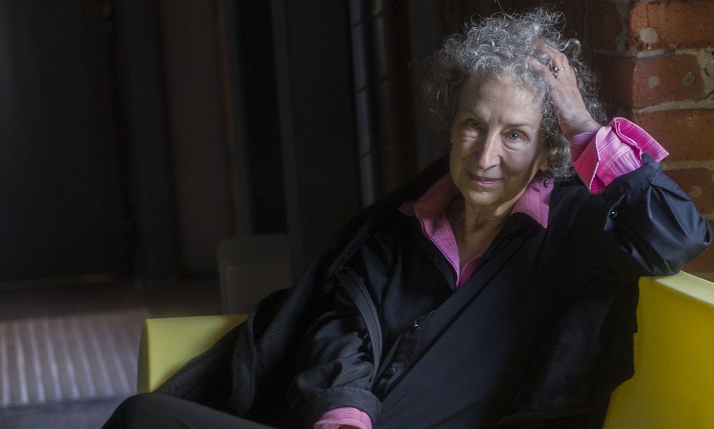 Margaret Atwood idazlea, 2013. urtean, Bilboko Gutun Zuria jaialdian. MONIKA DEL VALLE / FOKU.