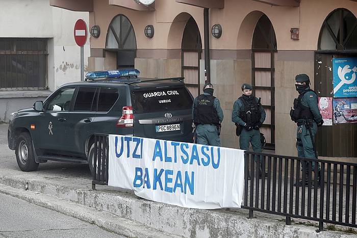 Guardia Zibila, Altsasun (Nafarroa). Artxiboko irudia. JESUS DIGES, EFE