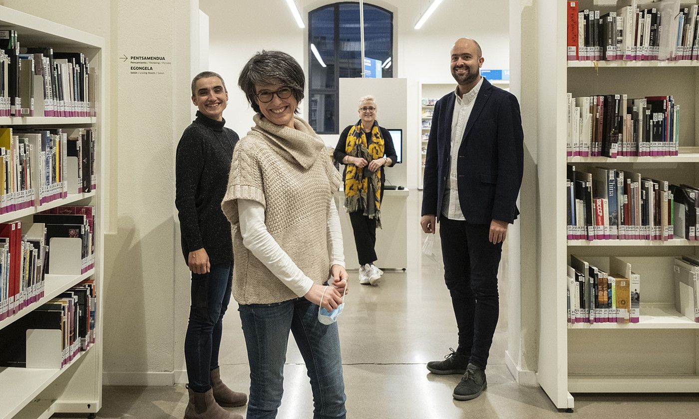 Aran Erasun, Aitziber Blanco, Aizpea Goenaga eta Felix Arrieta. JON URBE / FOKU. Aran Erasun, Aitziber Blanco, Aizpea Goenaga eta Felix Arrieta. JON URBE / FOKU.