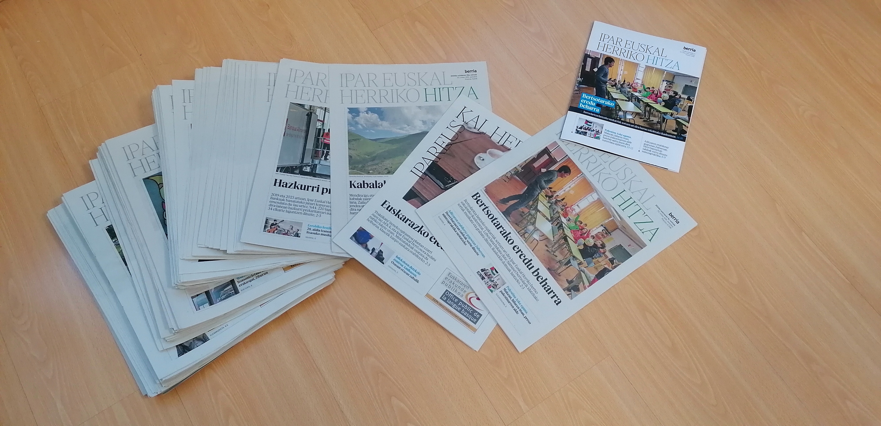 'Ipar Euskal Herriko Hitza'-ren formatu berria. BERRIA