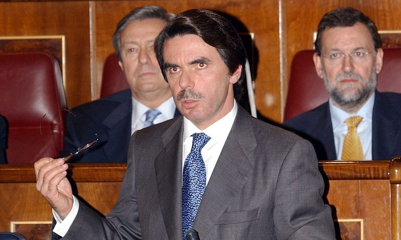 Jose Maria Aznar Espainiako Gobernuko presidente ohia, 2003an. B. R. / EFE.