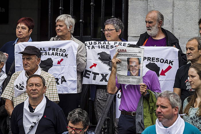 Euskal presoen aldeko bilkura bat, Azpeitian. ARITZ LOIOLA, FOKU