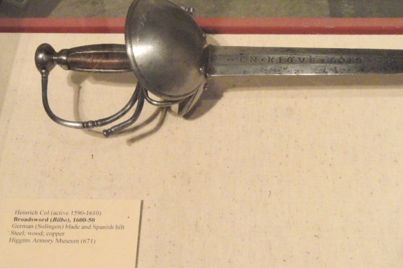 'Bilbo' izeneko ezpata bat, Massachusettsko (AEB) Higgins Armory Museumen, 2011ko argazki batean. DADEROT 'Bilbo' izeneko ezpata bat, Massachusettsko (AEB) Higgins Armory Museumen, 2011ko argazki batean. DADEROT