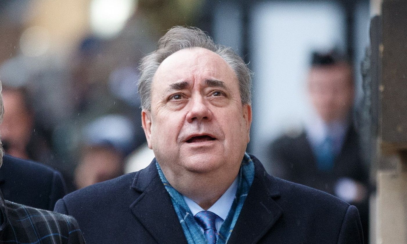 Alex Salmond Eskoziako lehen ministro ohia, iragan martxoan, Auzitegi Nagusiak absolbitu ostean. ROBERT PERRY / EFE.