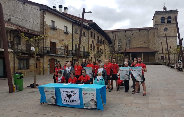 Aurtengo edizioa aurkezteko agerraldia, atzo, Lakuntzan. LASTERBIDEAN.