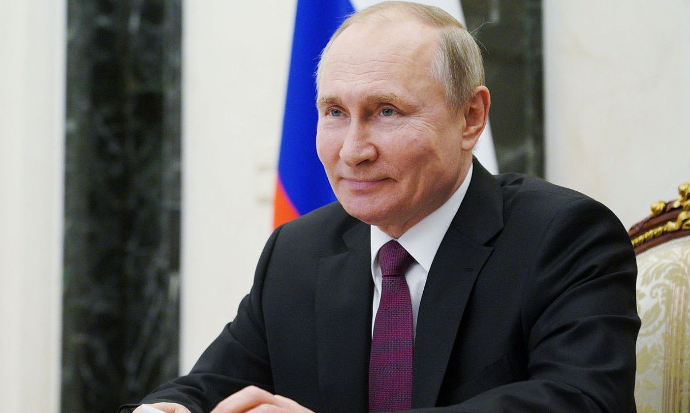 Vladimir Putin Errusiako presidentea. RUZHININ / SSPUTNIK / KR. Vladimir Putin Errusiako presidentea. RUZHININ / SSPUTNIK / KR.