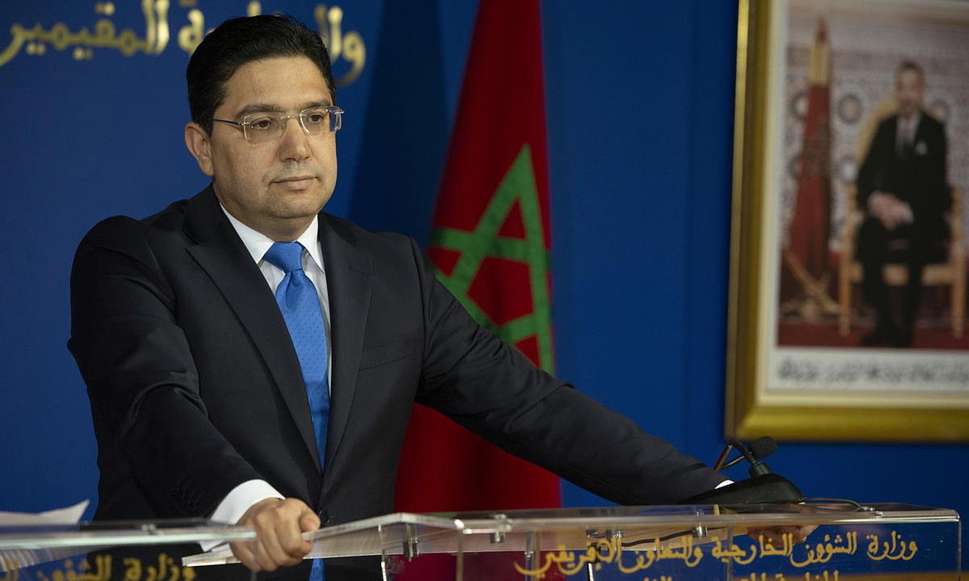 Naser Burita Marokoko Atzerri ministroa, artxiboko irudi batean. JALAL MORCHIDI / EFE.