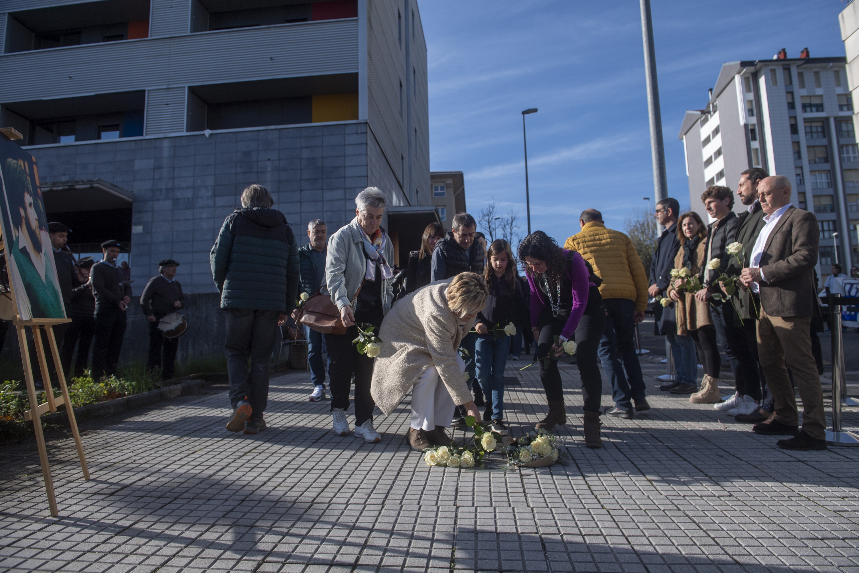 Zabalza oroitzeko ekitaldia, larunbatean, Donostian. GORKA RUBIO / FOKU