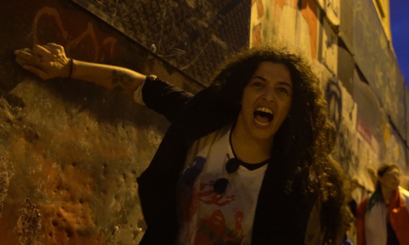 Emakumeen eskubideen aldeko protesta bat, Beiruten. LUJAIN JO. Emakumeen eskubideen aldeko protesta bat, Beiruten. LUJAIN JO.