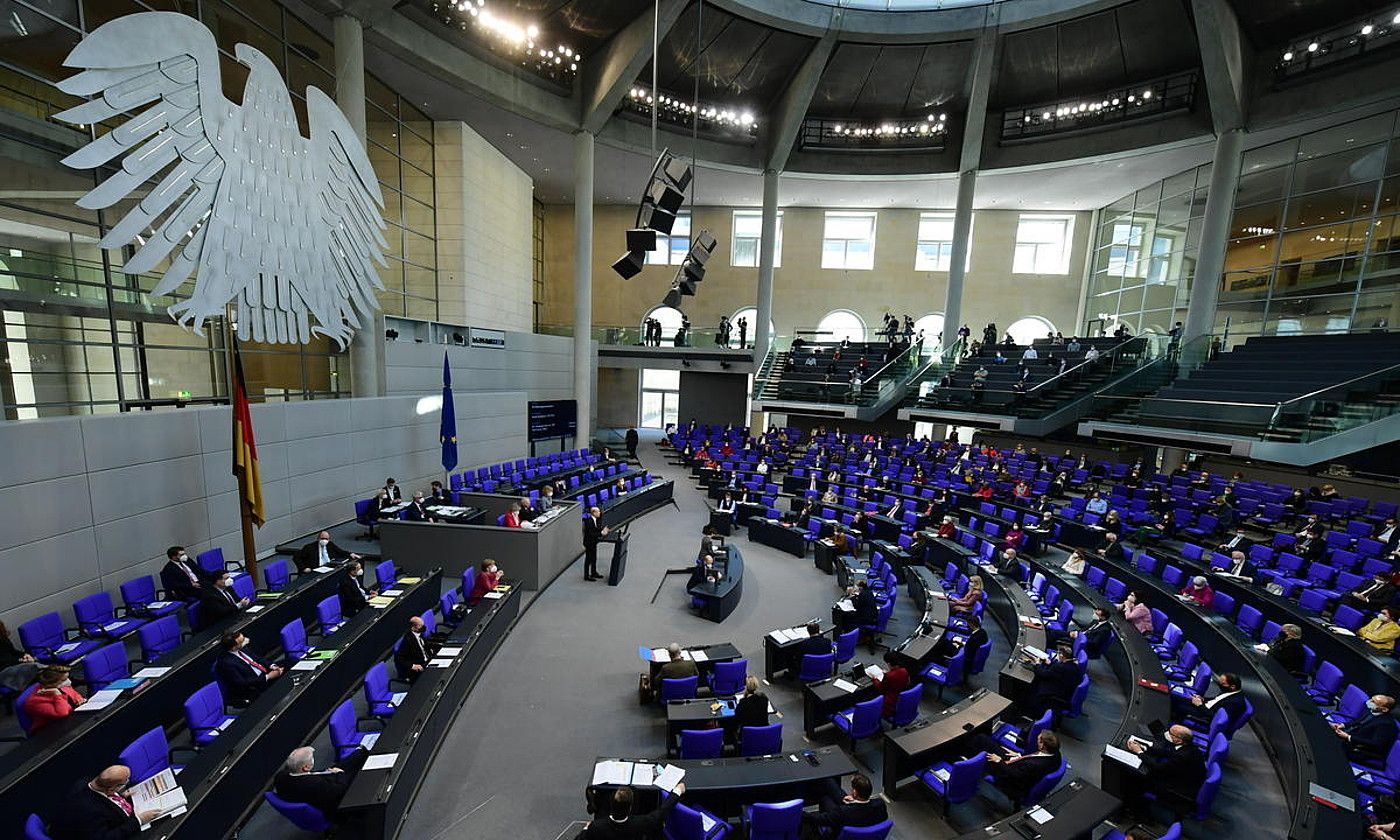 Alemaniako parlamentua, Bundestag, hil honetako osoko bilkura batean. CLEMENS BILAN / EFE.