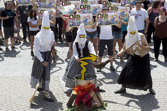 Iazko Ospa eguna aurkezteko agerraldia, Altsasun (Nafarroa). IñIGO URIZ, FOKU