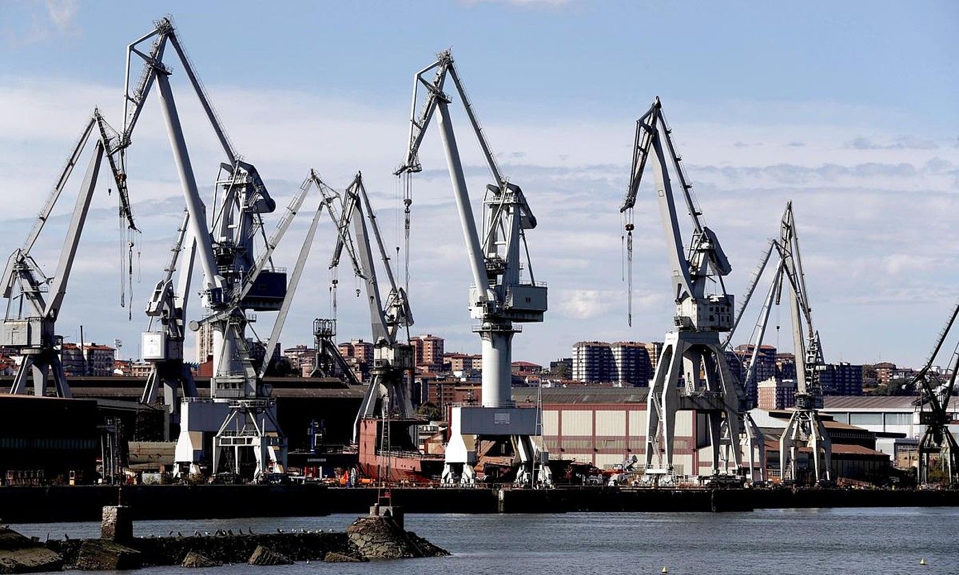 Sestaoko Naval ontziola. LUIS TEJIDO / EFE.