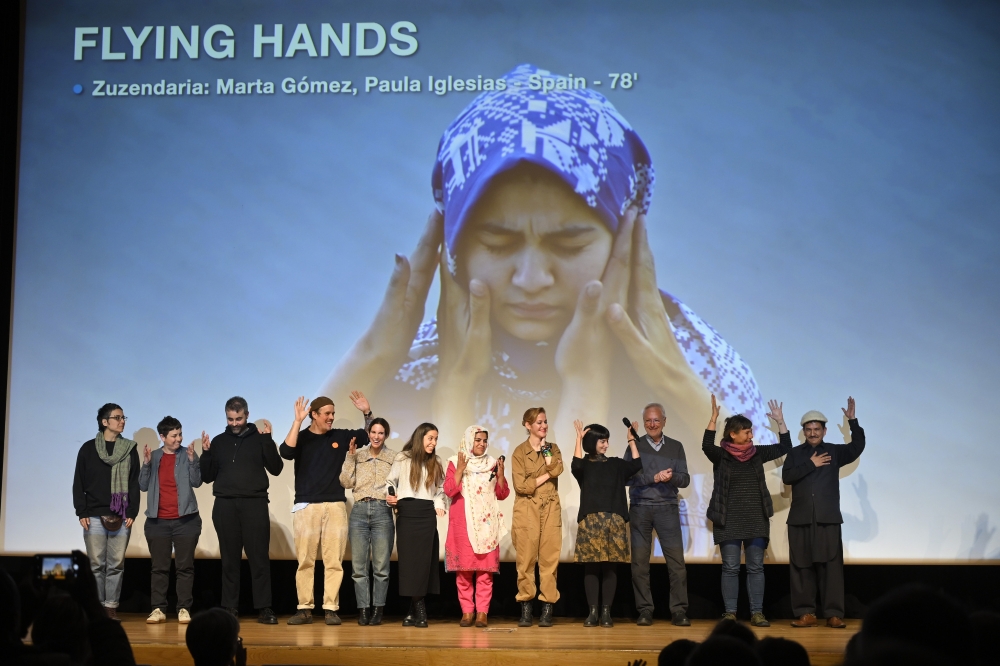 Mendi Film jaialdia. 'Flying Hands' filmaren aurkezpena Mendi Film jaialdia. 'Flying Hands' filmaren aurkezpena