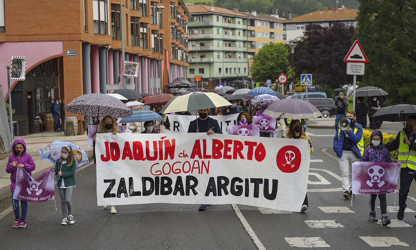 Zallan atzo egindako manifestazioa. ARITZ LOIOLA / FOKU.