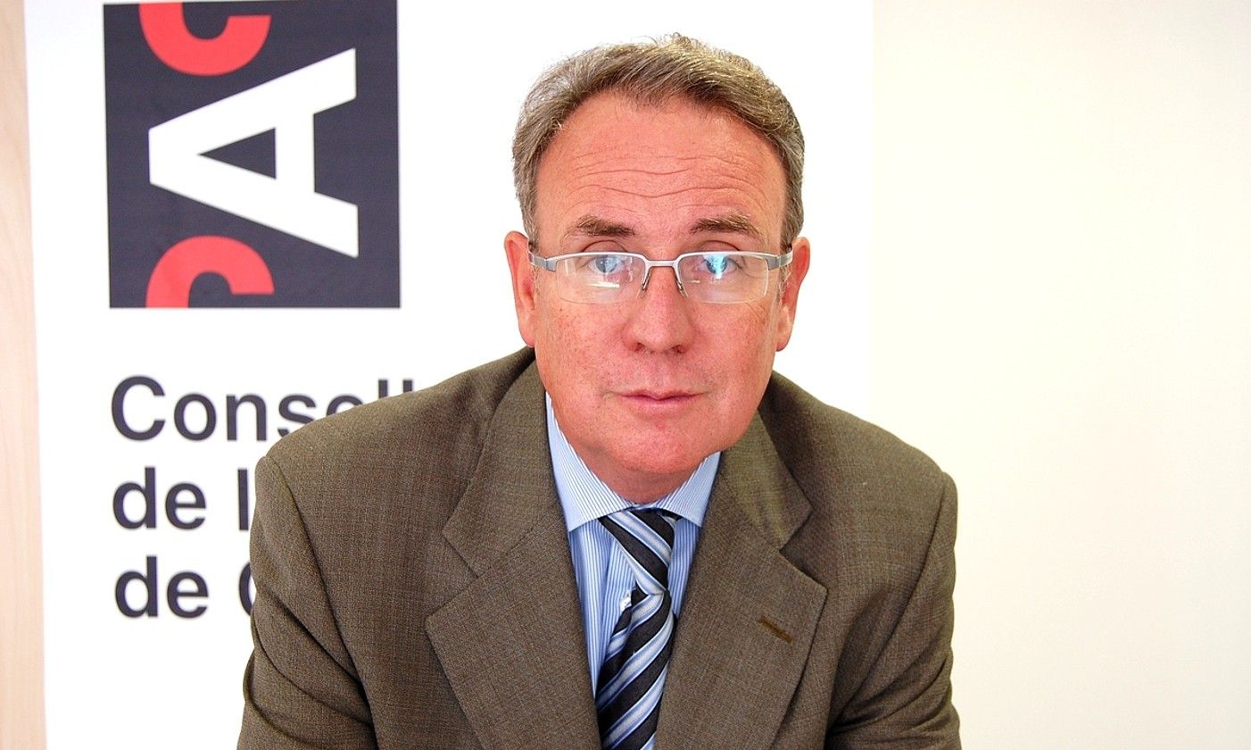 Roger Loppacher Kataluniako Ikus-entzunezko Kontseiluko presidentea, artxiboko irudi batean. CAC. Roger Loppacher Kataluniako Ikus-entzunezko Kontseiluko presidentea, artxiboko irudi batean. CAC.